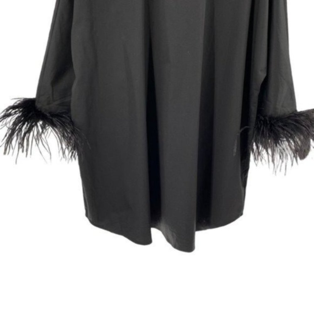 Tuckernuck | NEW Black Feather Willow Collared Women's Poplin Blouse Top Size L - Picture 11 of 13